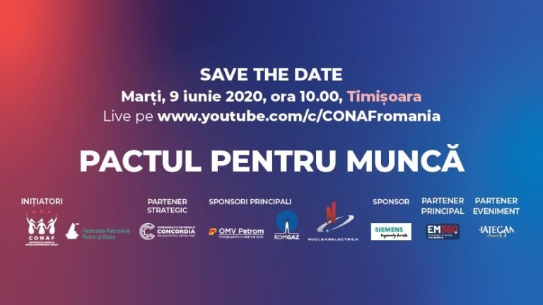 Comunicat de Presă – Conferințele „Pactul pentru Muncă – Împreună Reconstruim România”