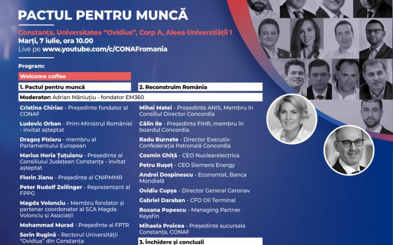 Comunicat de Presă- PACTUL PENTRU MUNCĂ. Investiția în educație, prioritate pentru România!