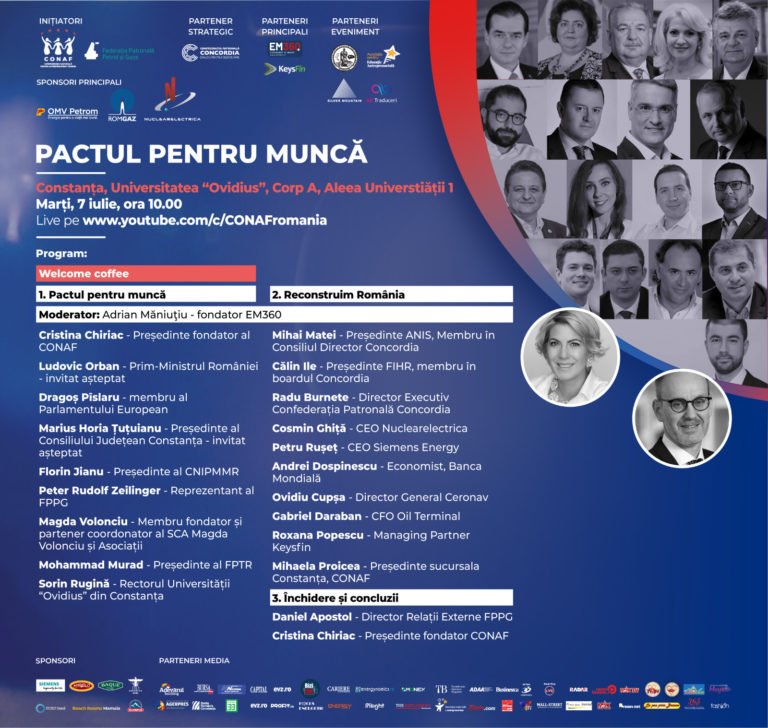 Comunicat de Presă- PACTUL PENTRU MUNCĂ. Investiția în educație, prioritate pentru România!