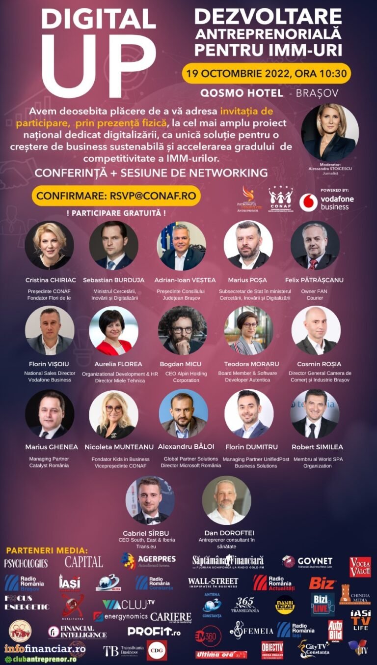 Digital Up – o dezbatere națională pentru o Românie digitalizată