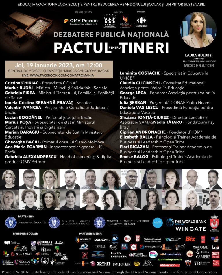 Pactul pentru Tineri ajunge la Bacău!