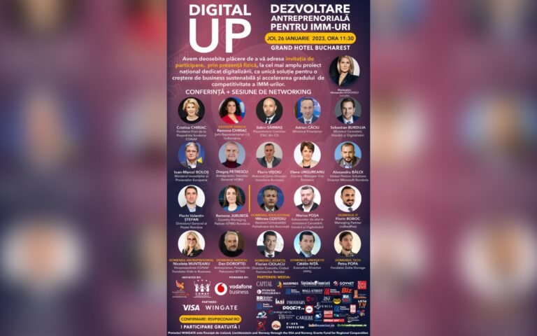 Prima ediție din acest an a proiectului „Digital UP” va avea loc la București!
