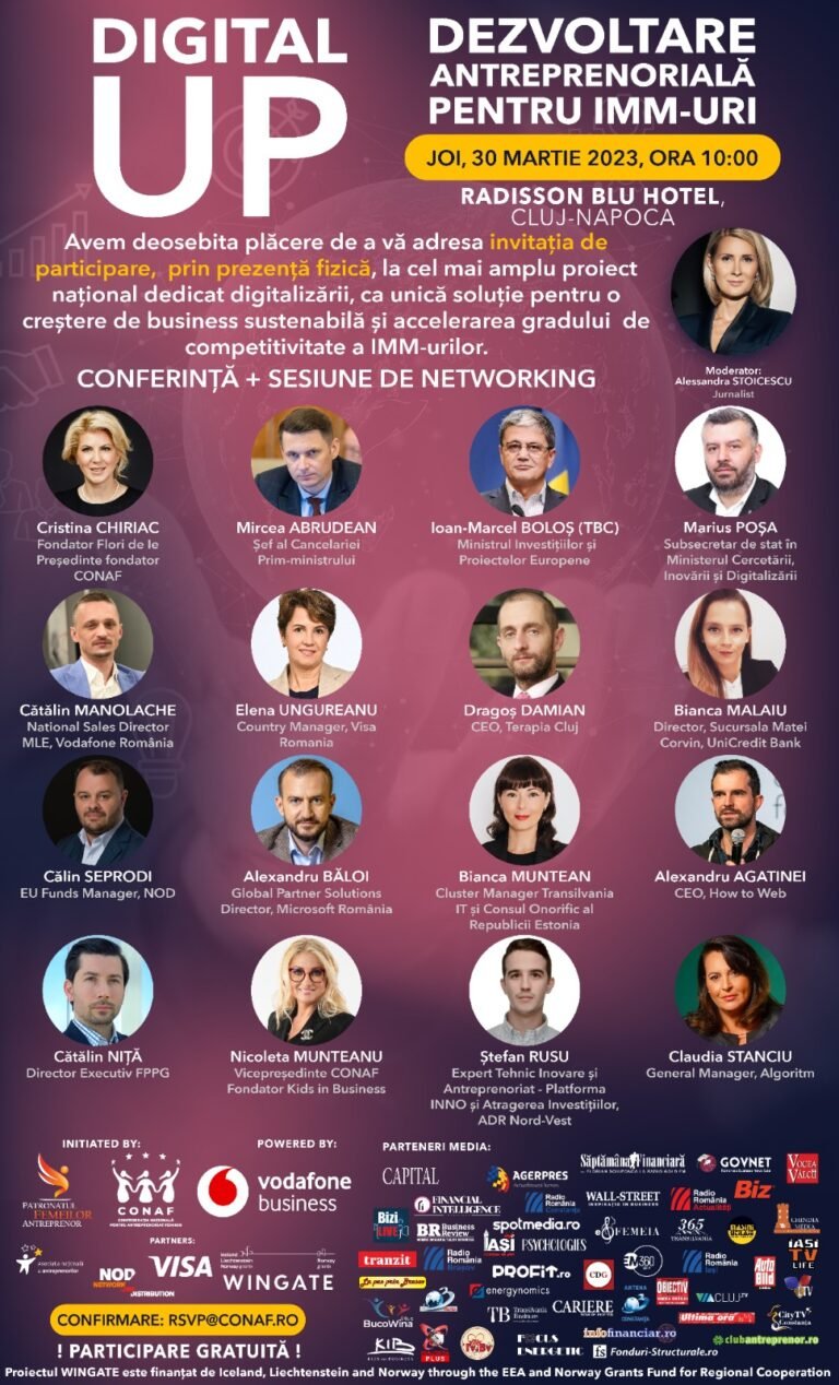 „Digital Up – Dezvoltare Antreprenorială pentru IMM-uri” la Cluj