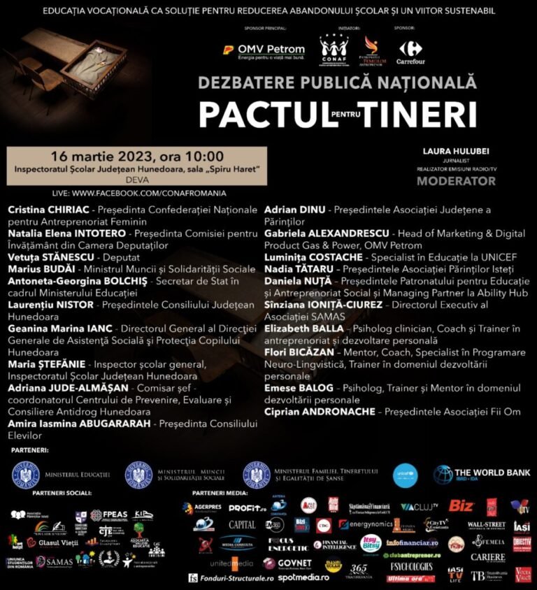 DEVA, ETAPA A ȘASEA A „PACTULUI PENTRU TINERI”