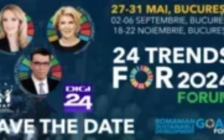 Confederația Națională pentru Antreprenoriat Feminin – CONAF lansează 24 TRENDS FOR 2024 Forum și va fi transmis live pe site-ul digi24.ro