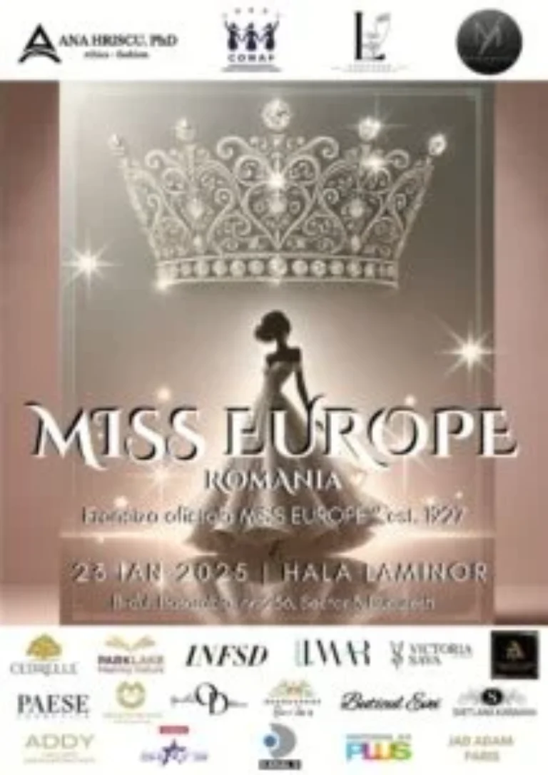 CONAF: Triumful frumuseții autentice la Miss Europe România