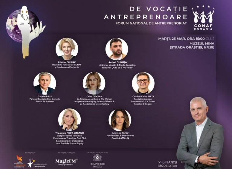 Forumul Național De Vocație Antreprenoare ajunge la Cluj-Napoca///Creșterea economică are un nou nume – antreprenoriatul feminin
